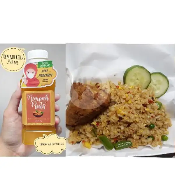 Paket REMPAH Nasi Goreng Ayam Krispi + Minuman Rempah Rits | DAPOER NANG'YA