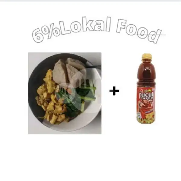 Mie Ayam Baso Besar + Teh Pucuk | 6% Lokal Food
