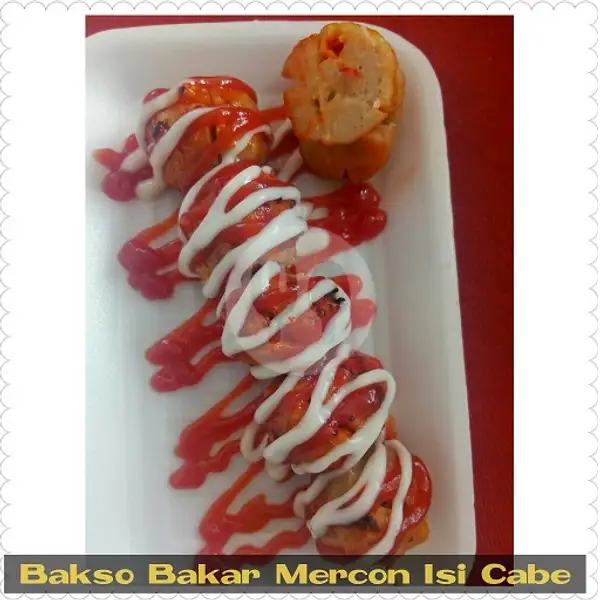 Bakso Bakar Mercon Isi Cabe (Isi 6 Bakso) | Rumah Sosis Makassar, Pasar Segar