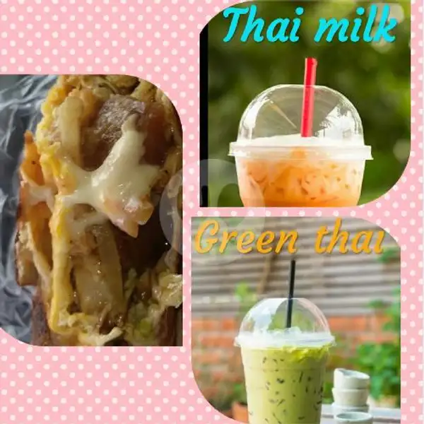 Paket Kenyang Ibu (Jumbo) | Kebab Burrito - Tea Coffee Milk - Milo Oreo - Kenz Sweet