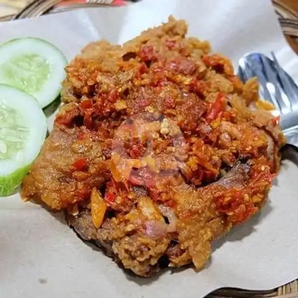 Ayam Geprek + Lalapan (Tanpa Nasi) | Ayam Goreng Renasha, Kp Karang Congok