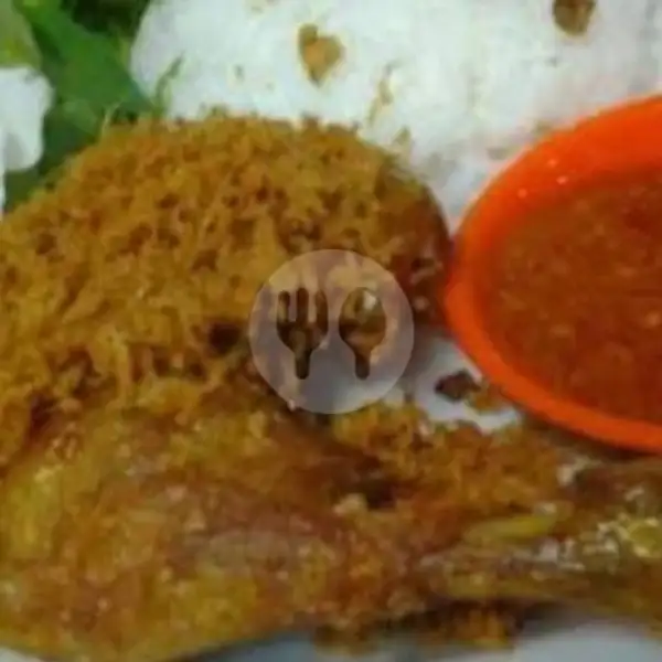 Nasi Putih Ayam Kremes Tahu Tempe | Lalapan Ayam Taliwang Hj.Riyati