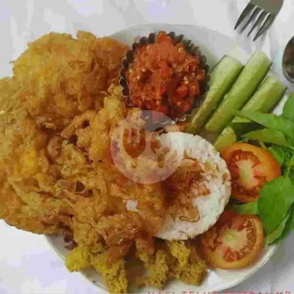 Nasi + Telor Dadar Kremesan | Soto & Ayam Geprek Bang Kafeel, Cilacap