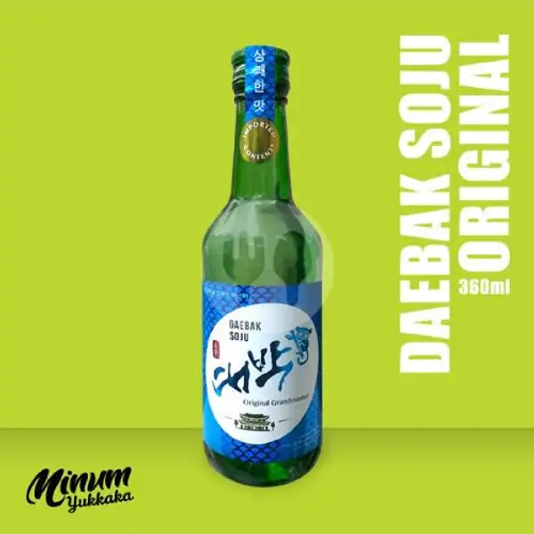 Soju Daebak Original + Free Kacang Kulit Garuda | Arnes Beer Snack Anggur & Soju