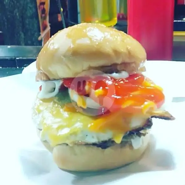 KK BURGER WITH CHEESE | The K&K Burger Arang