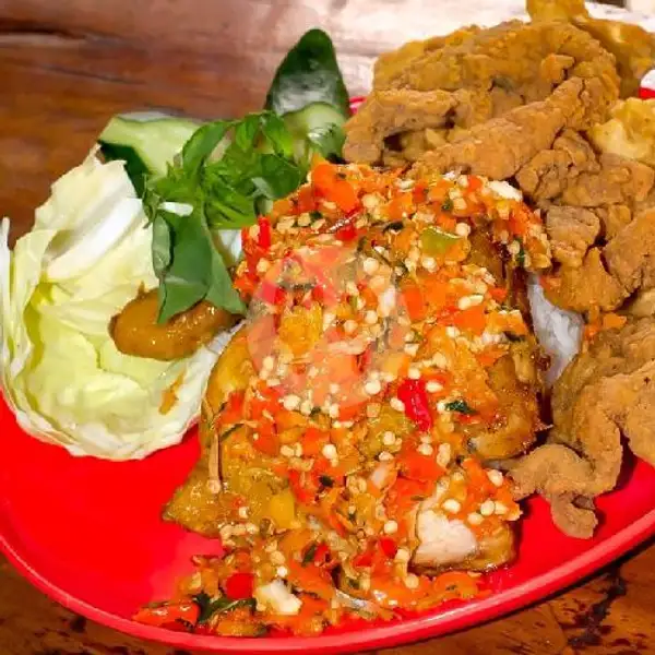 Paket Ayam Kulit Geprek Alabos | Ayam Geprek Bogasari Pusat Renon, Denpasar