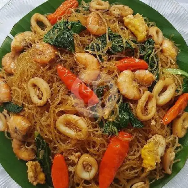 BIHUN GORENG SEAFOOD + Free Teh | Anglo Wei Seafood, Kedungtarukan Wetan