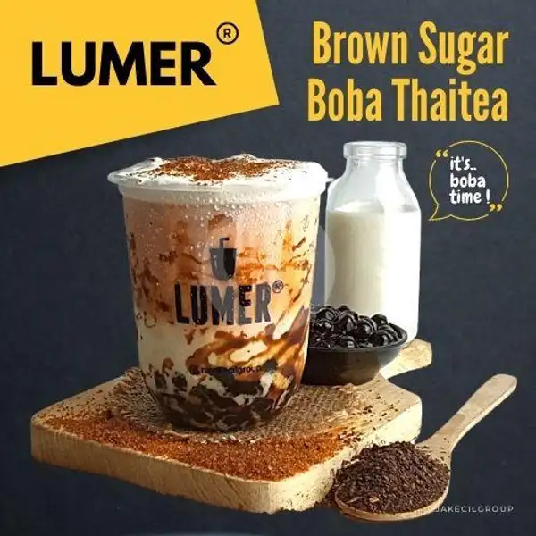 Brown Sugar Boba Thai Tea Kecil | Lumer, Gondomanan