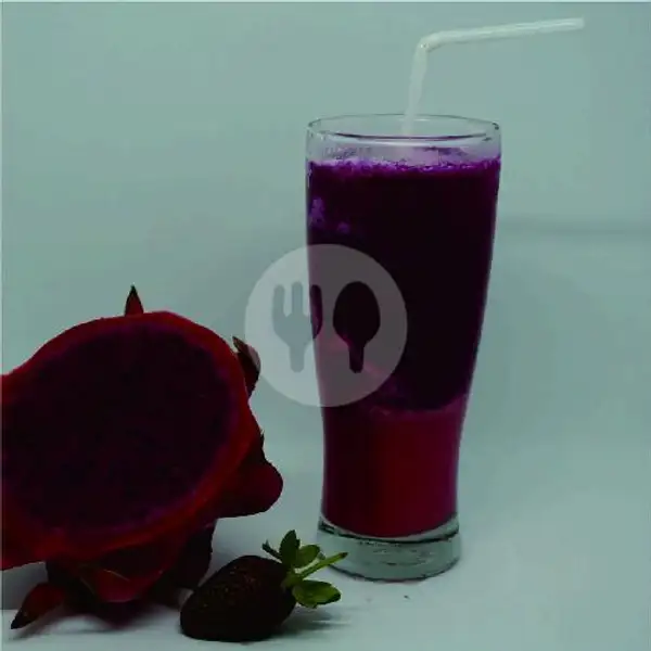 Jus Kombinasi Strawberry+ Naga | Baba Juice