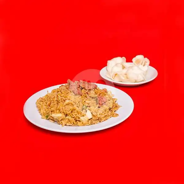 Nasi goreng Mie telur + Kornet | Pancong Ruang Rasa, Sawangan