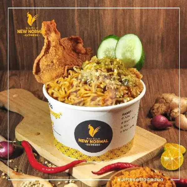 Paket Indomie Geprek + Kulit | Nasi Kulit New Normal, Express Mall SKA