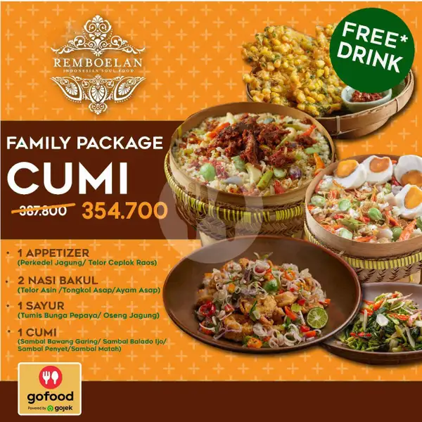 Family Package Cumi + Drink | Remboelan, Grand Indonesia