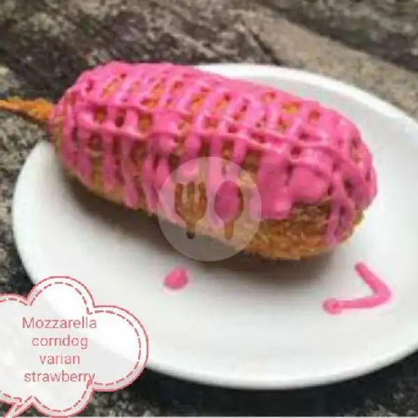 Corndog Mini Moza Strawberry | Dapur Mbok Rotie, Taman