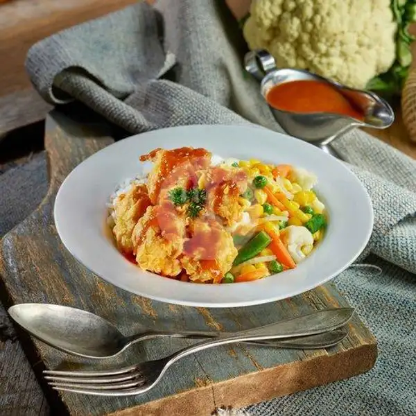 Vegan Chic Mix Rice | Abuba Steak, Prabu Dimuntur