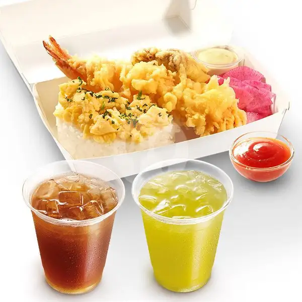 Ebi Fry Donburi Set | Marugame Udon & Tempura, Dapur Bersama Menteng (Delivery Only)