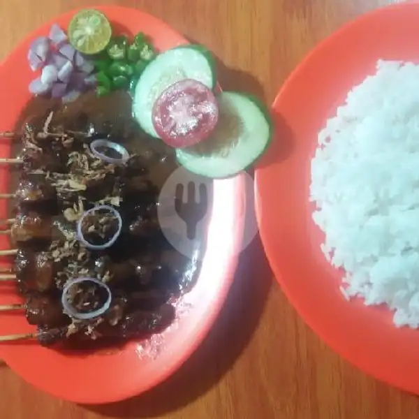 Sate Sapi + Nasi | Sate Madura Cak Han, Batam