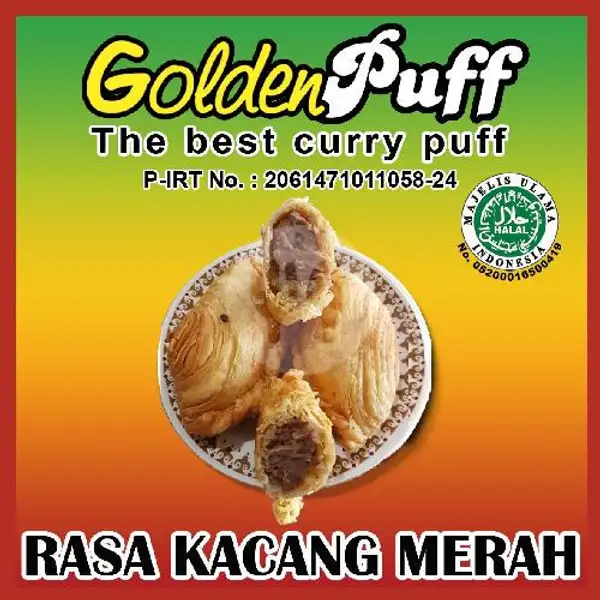 Curry Puff - Kacang Merah | Golden Puff, Pekanbaru