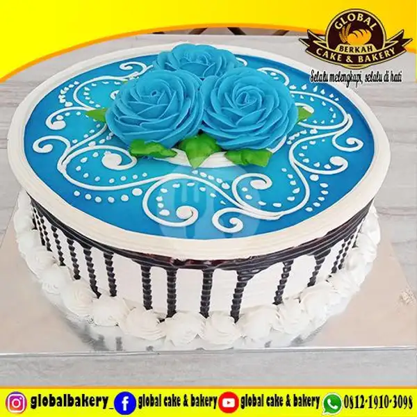 Black Forest (BF 34) Uk 18x18 | Global Cake & Bakery,  Jagakarsa