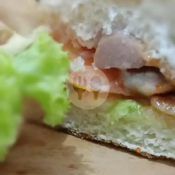 Chicken Sausage Burger | Happy Burger, Samarinda Ulu