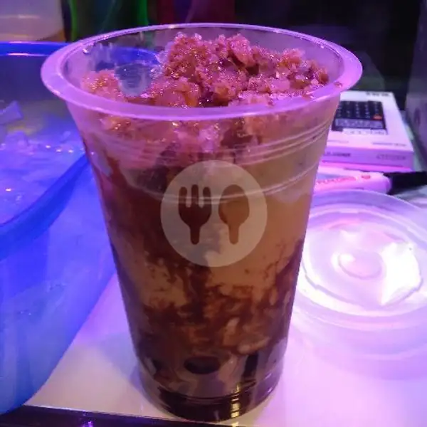 coklat + coklat | Ice Pudding Lophe Lophe, Pabean Cantian