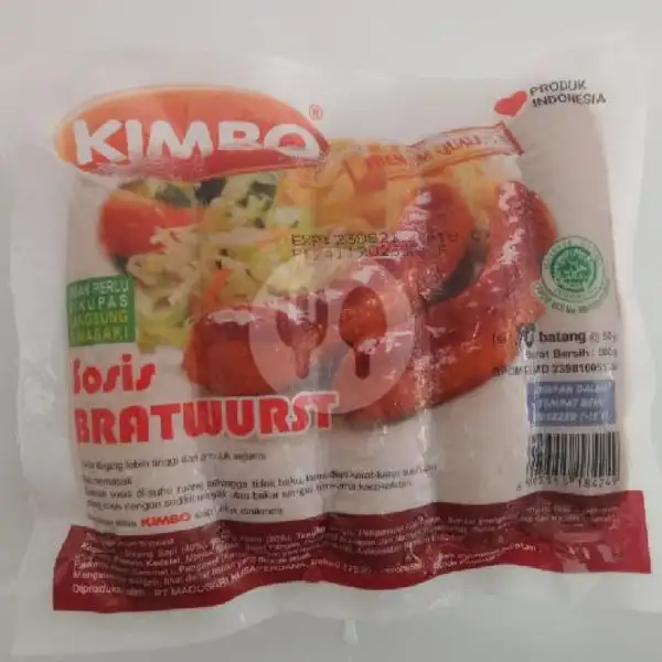 Sosis Kimbo Brastwurt 10pcs Ori | Frozen Nak Bekasi