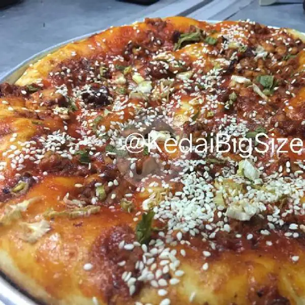 Pizza Ayam Gochujang 30cm Large | Kedai Roti Bakar Big Size, Pisangan Lama