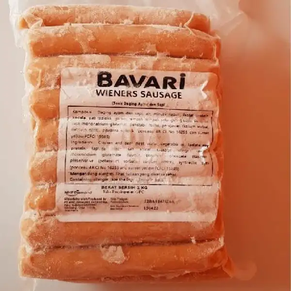 Sosis Sapi Bavari 1 Kg | Rizky Frozen Food