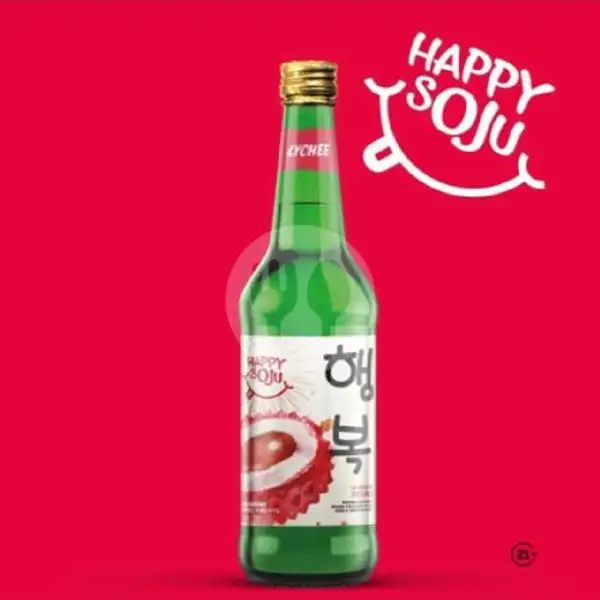 Soju Happy Lychee + Free Yakult | Arnes Beer Snack Anggur & Soju