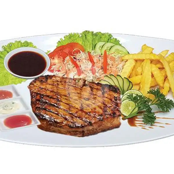 Tuna Steak with fries | Sushi Kawe, Denpasar