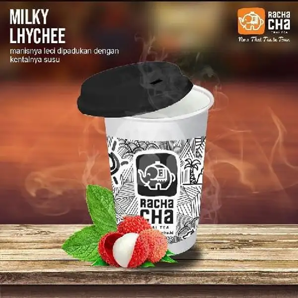 Milky Lychee Hot | Rachacha Thai Tea Jogja
