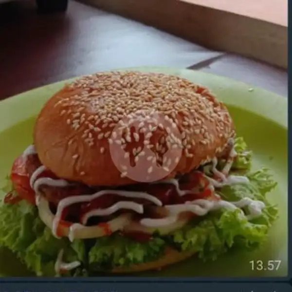 Burger Telor Abon | Roti Bakar Bandung Indatu, Aceh
