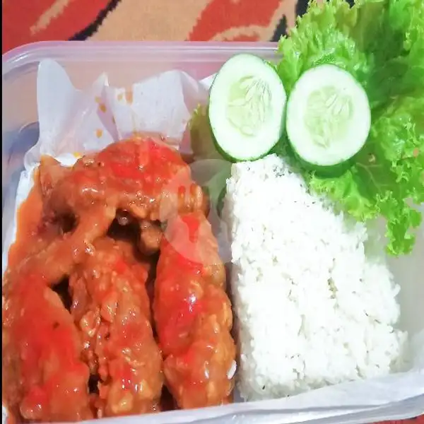 Paket Medium Swings Krezz + Nasi  (Ayam Pedas) | Warung Rizqy, Bangil