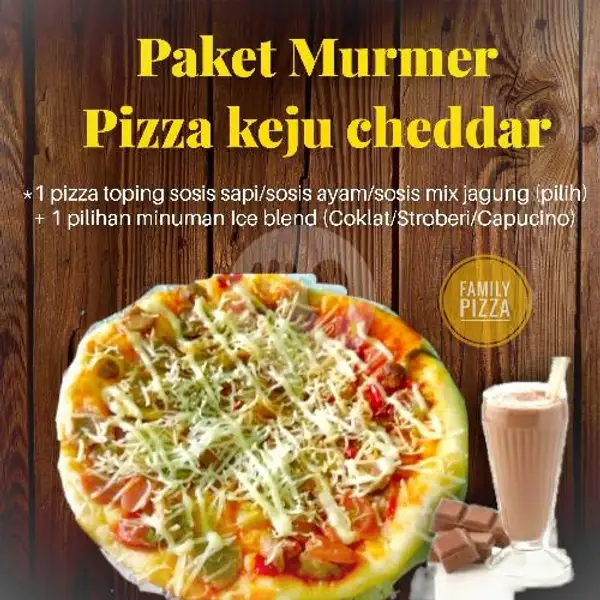 Paket Murmer (Pizza Keju Cheddar) | Family Pizza, Jeruk Legi