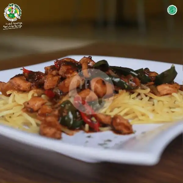 Spaghetty Blackpepper | AB Chicken, Mundu