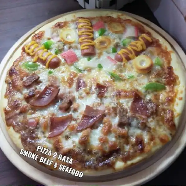 Pizza 2 Rasa: Size 20 | Sari Pizza