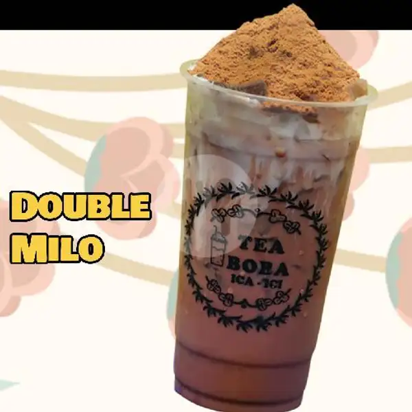 Double Milo Medium | Tea Boba Ica Ici