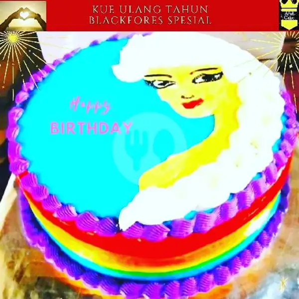 Kue Ulang Tahun Spesial Cookies, Karakter Frozen, Uk : 22x22 | Kue Ulang Tahun ARUL CAKE, Pasar Kue Subuh Senen