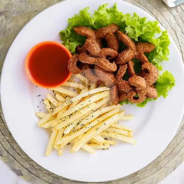 French Fries And Sausages | Oasiskitchen, Lombok