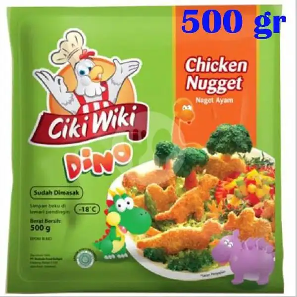 Naget Ayam Dino Ciki Wiki 500 gr | Nopi Frozen Food