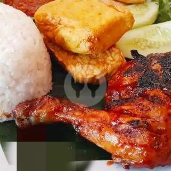 Nasi Ayam Bakar Komplit+Es Teh | Warung Mama Citra Kota Tegal, Margadana