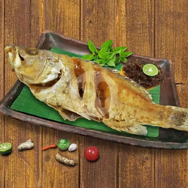 Ikan Kerapu Goreng | Lalapan dan Seafood Lestari, Padangsambian Klod
