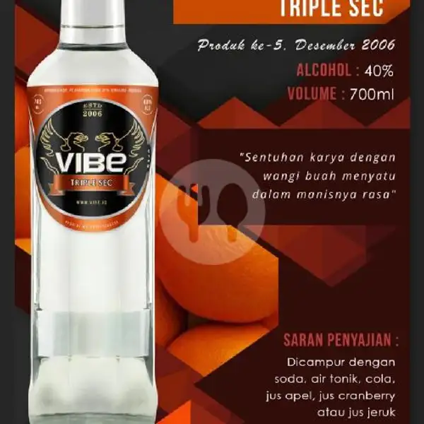 Vibe Triple Sec 700 Ml + Free Schweppes Tonic | Arga Bintang Anggur N Soju, Terusan Buah Batu