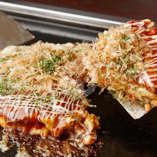 Paket Bucin 3 ( Dua porsi Okonomiyaki ) - Baso | Takoyaki Okonomiyaki Nasi Goreng Pisang Keju Daanish, Moch Syahri