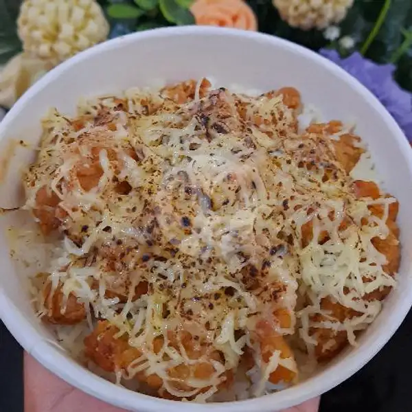 Rice Bowl Kulit Crispy Cheddar | Dhapoer Pasta, Sidorejo
