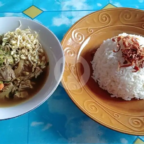 Rawon Sapi+Nasi Putih | Lalapan Ayam Taliwang Hj.Riyati