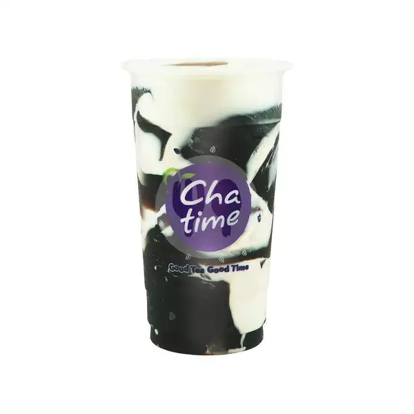 Grass Jelly With Fresh Milk | Chatime, Caman