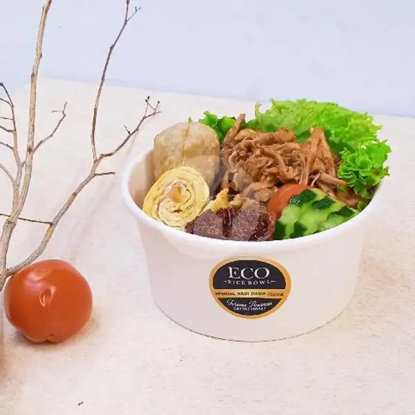 ( 650ml ) Rice Bowl, Ayam Swir | Eco Rice Bowl, Tukad Melangit