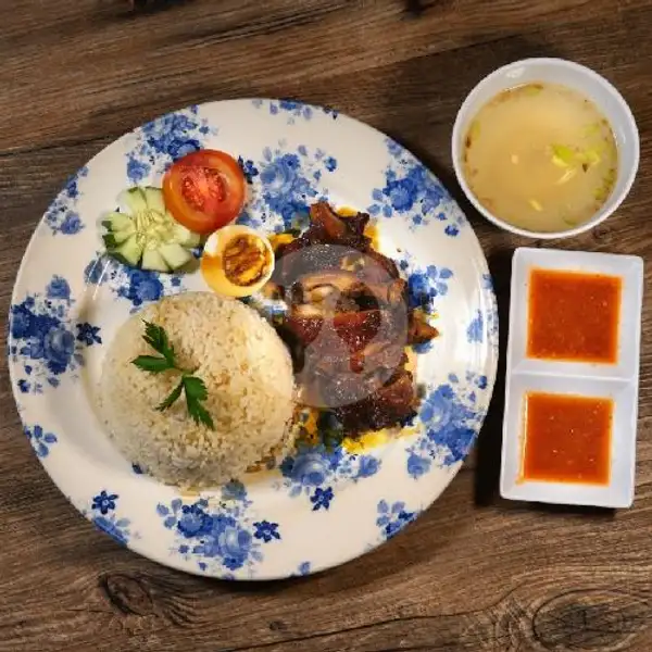 Hainan Chicken BBQ Rice | Uncle Loe Cafe dan Resto, Merbau