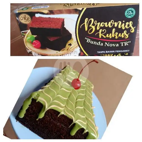 BROWNIES KUKUS TOPING MACHA | Brownies Bunda Nova TR, Tidar