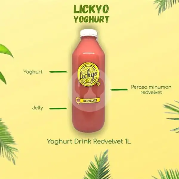 Yoghurt Drink Red Velvet 1L | LickYo Creamy Yoghurt, Reog